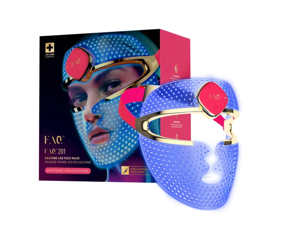 20. Mască facială cu lumină LED 